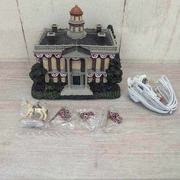 Hawthorne Village Civil War  Justice Courthouse Robert E Lee 2003 W/ Light - Picture 1 of 10